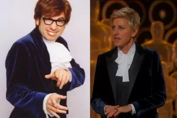 Ellen Degeneres fue comparada con Austin Powers por su outfit.