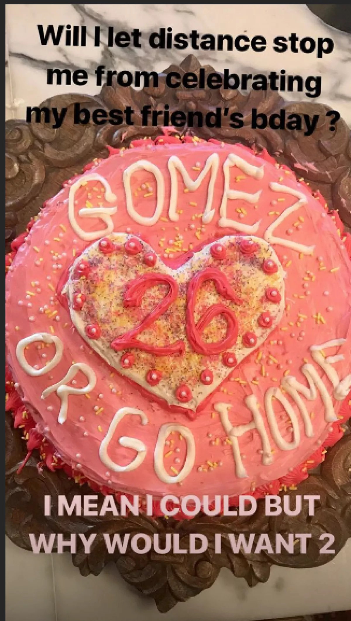 Pastel de Taylor para Selena
