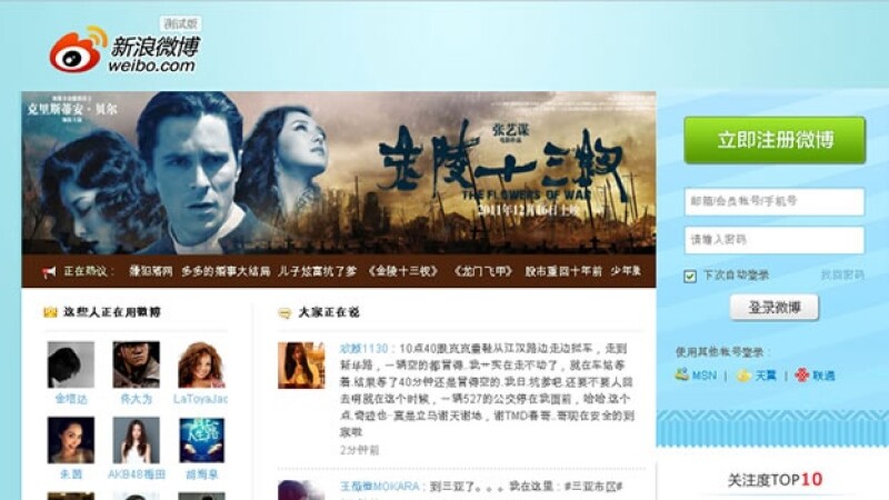 Weibo es el servicio de Microblog más grande en China
