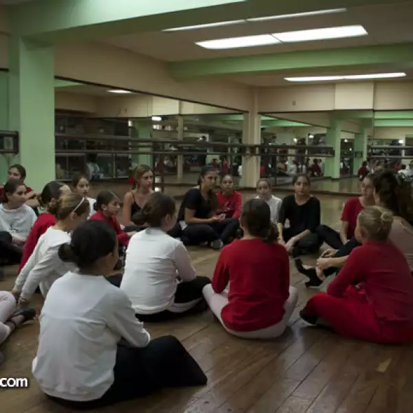 Grupo de principiantes en el curso de María Juncal