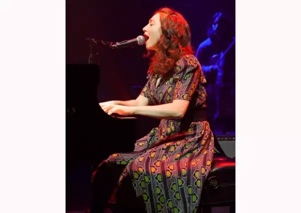 Regina Spektor se encontraba en el escenario cuando se hizo evidente un incendio en una cabaña perteneciente al lugar.
