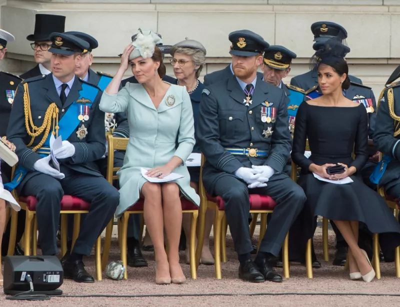 Príncipe William, Kate Middleton, príncipe Harry y Meghan Markle 