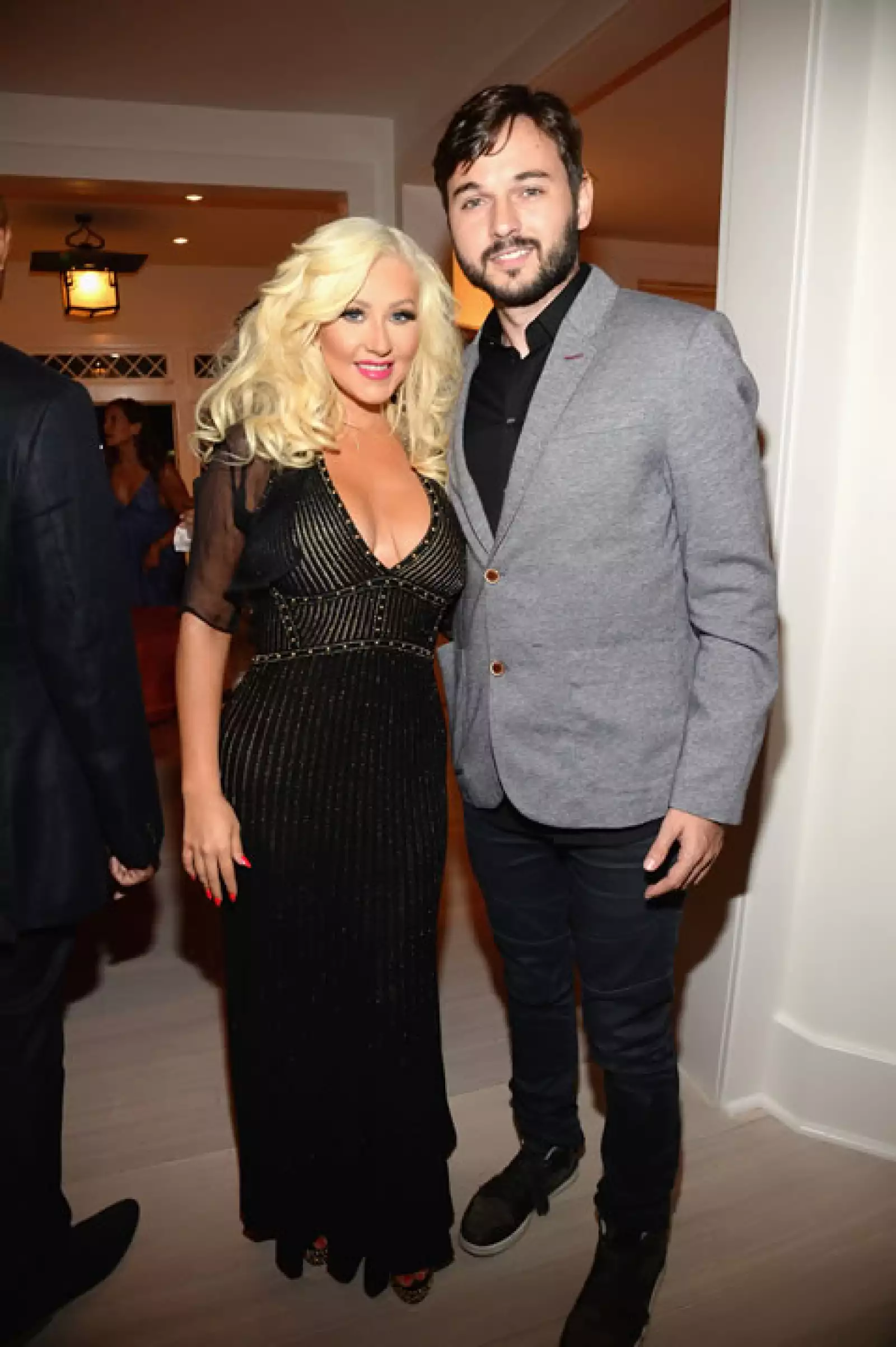 Christina Aguilera y su prometido Matt Rutler.
