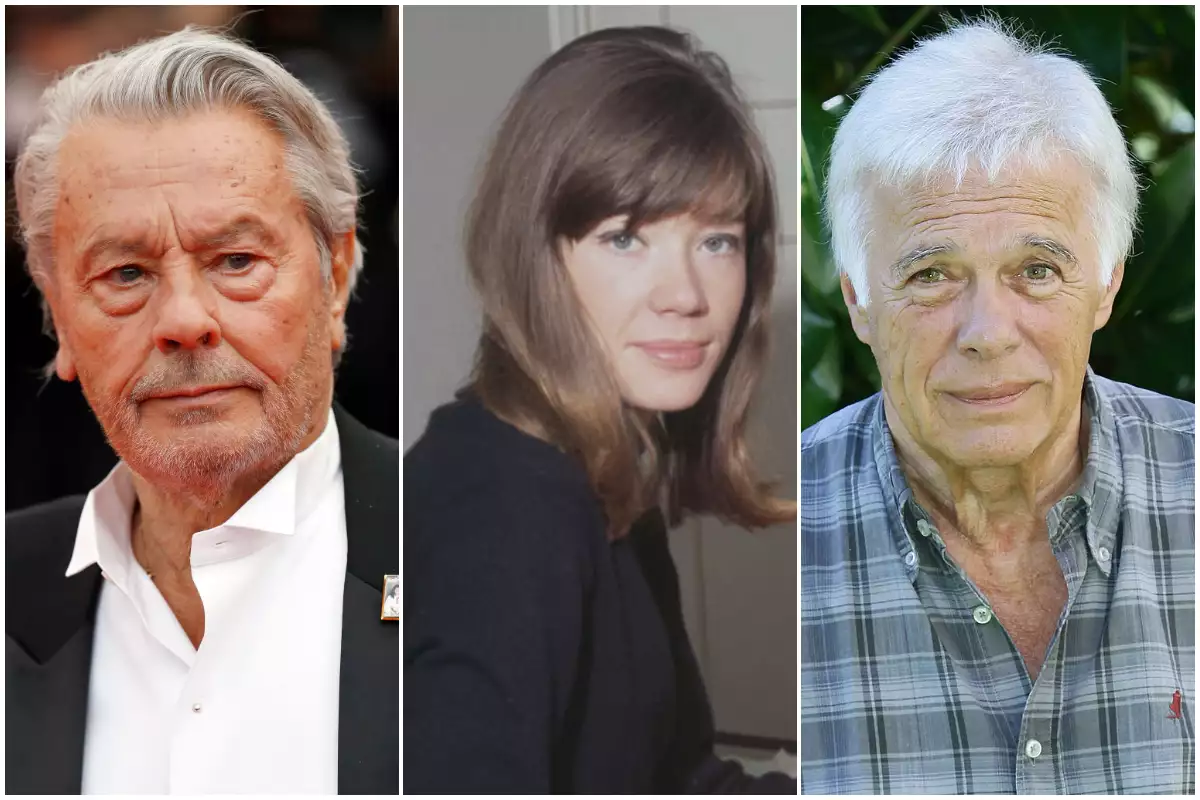 Alain Delon, Françoise Hardy y Guy Bedos