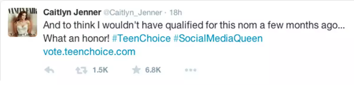 El tuit con el que anunció su nominación.