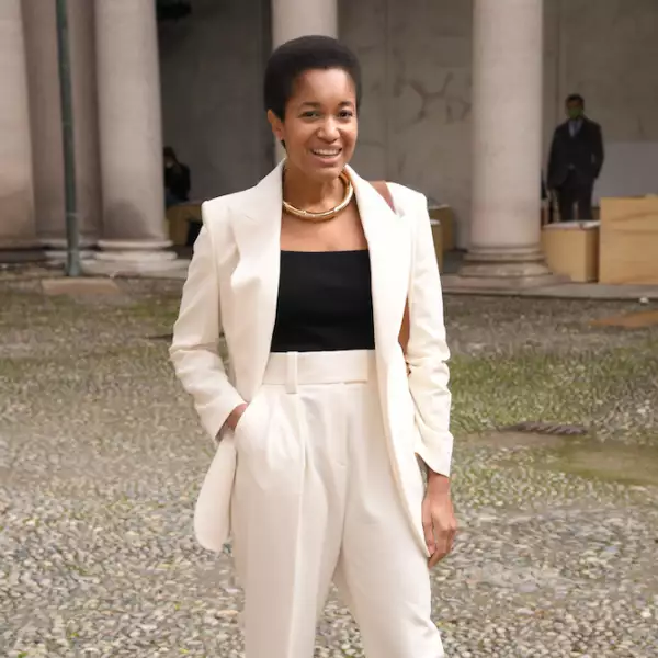 Tamu McPherson - Boss show, Front Row, Spring Summer 2021, Milan Fashion Week