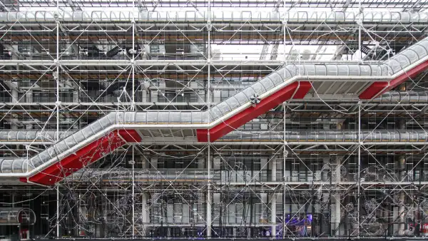 Fachada del Centro Pompidou de París. 