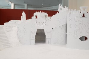 Segunda maqueta de mayor escala sin color.