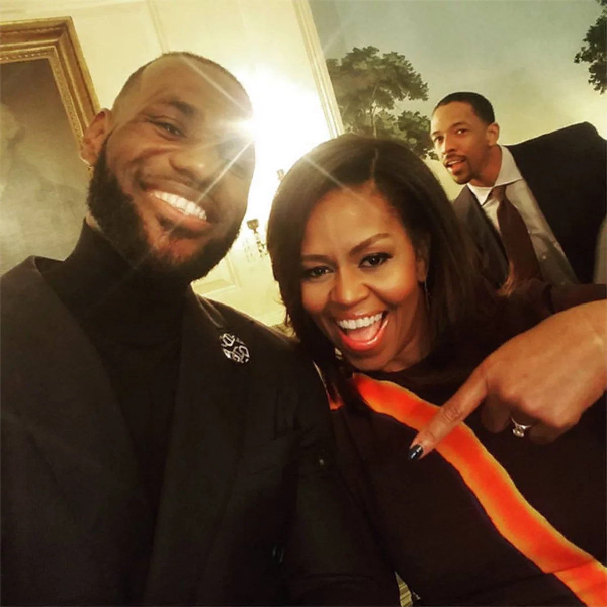 Michelle Obama y King James