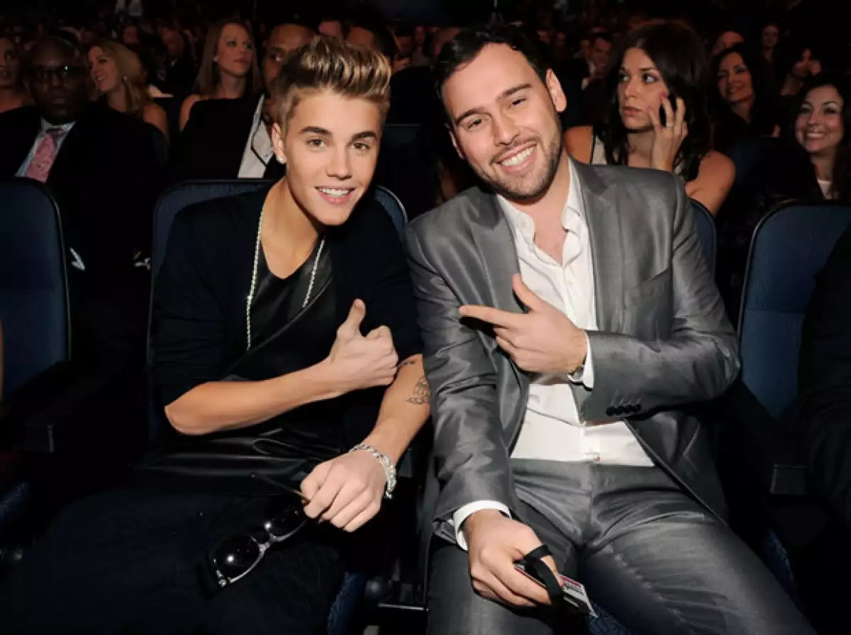 Scooter Braun y Justin Bieber 