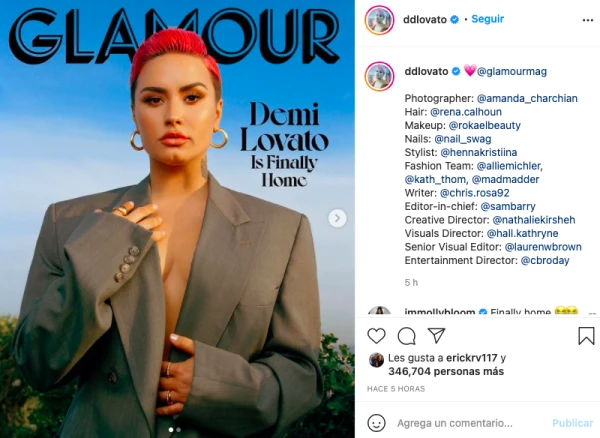Demi Lovato.