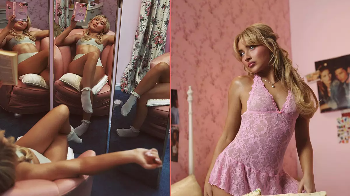 Sabrina Carpenter posa en la lencería más sexy y romántica de Skims