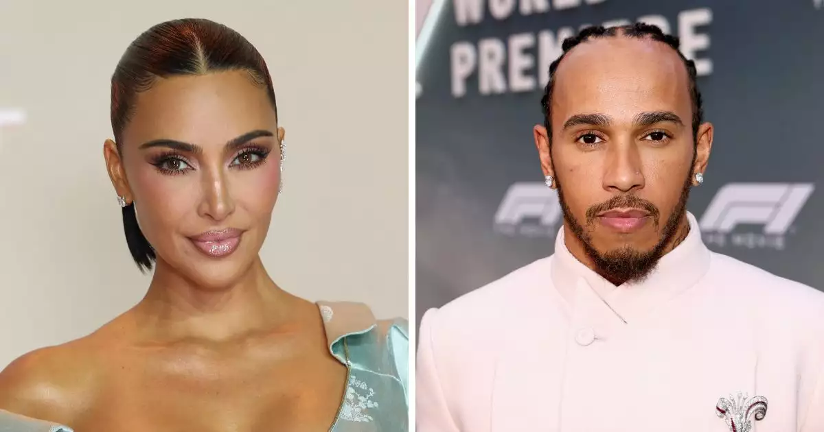 Kim Kardashian y Lewis Hamilton