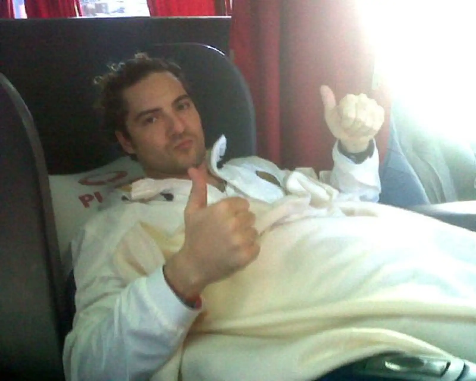 David Bisbal se tomó esta foto antes de irse a dormir.