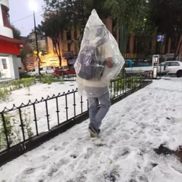 Granizada en DF