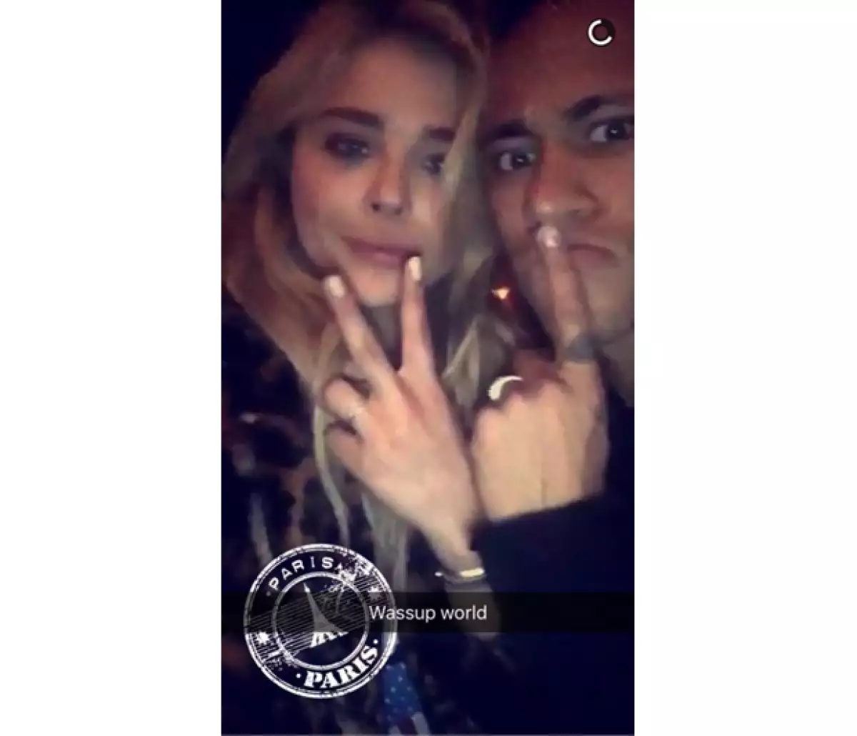 Chloë Moretz et Neymar Jr sur Snapchat 