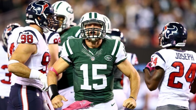 Tim Tebow jets nueva york vs texanos houston NFL fecha 5 lunes