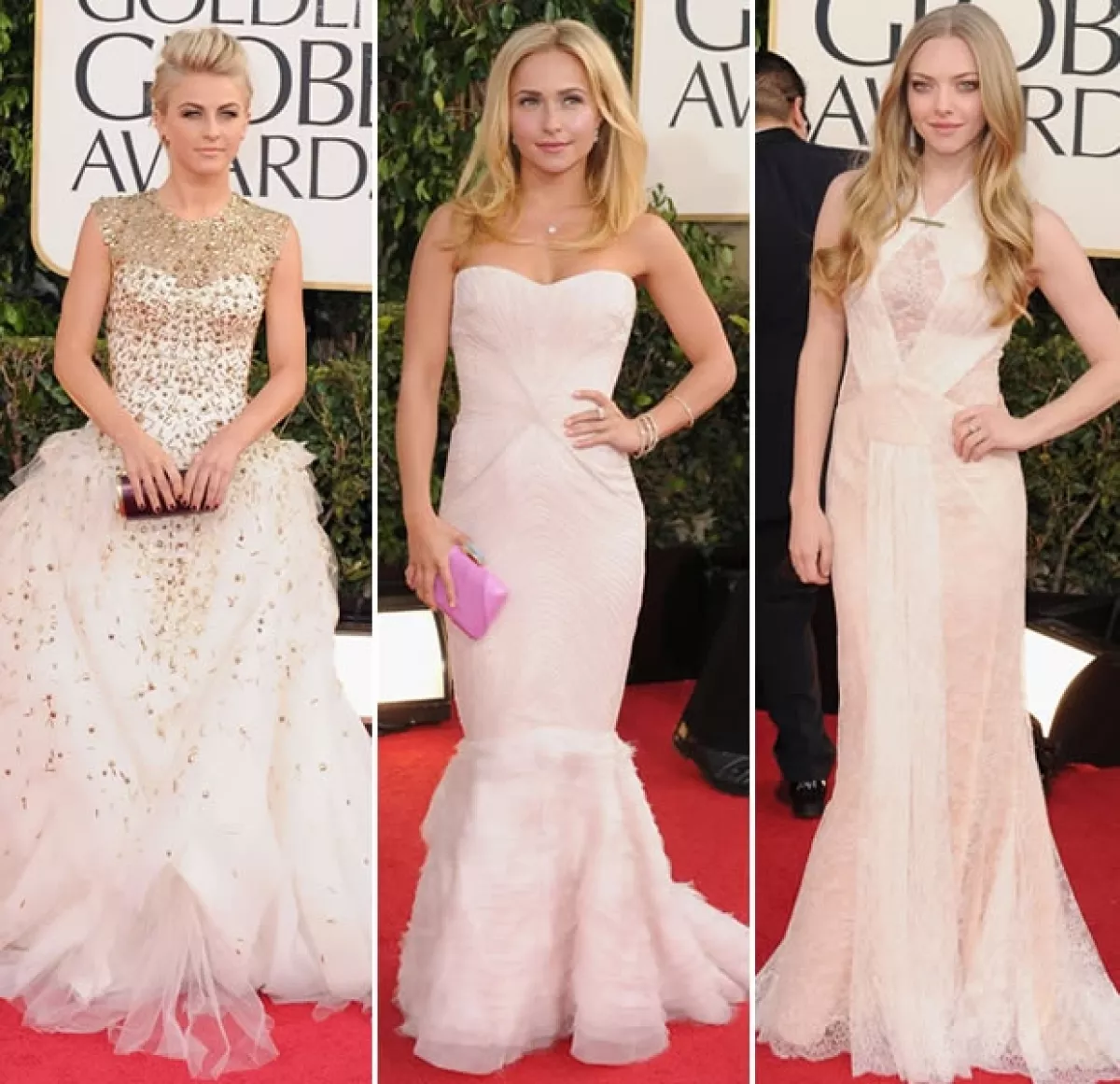 En beige y blanco vimos a varias famosas.