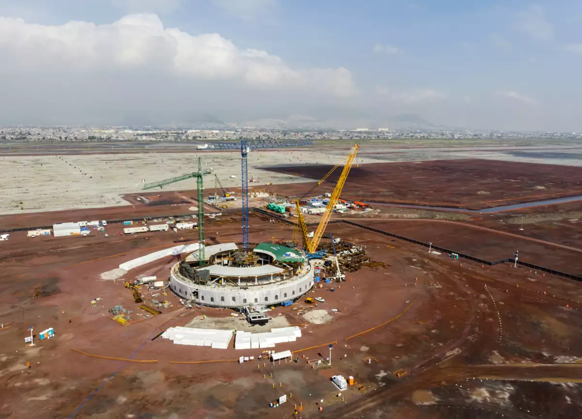 Avance en las obras del Nuevo Aeropuerto de la Ciuadad de Méxic