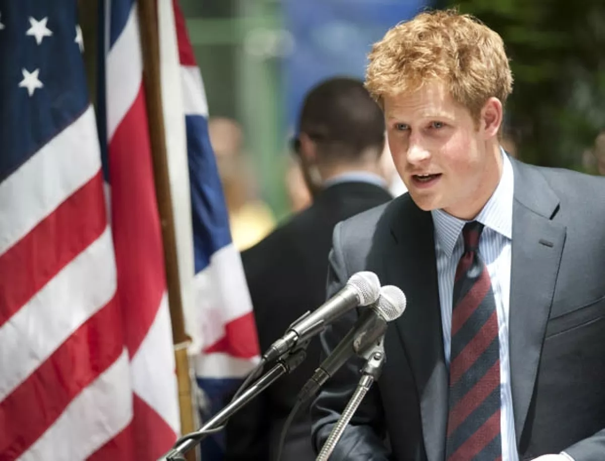 El príncipe Enrique durante su visita a Estados Unidos en 2009.