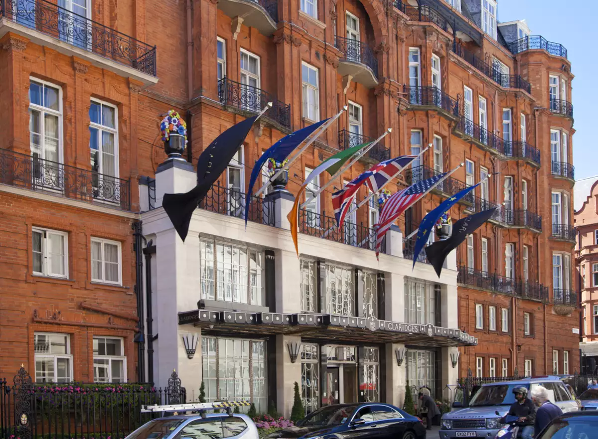 The Claridges hotel, main entrance. London