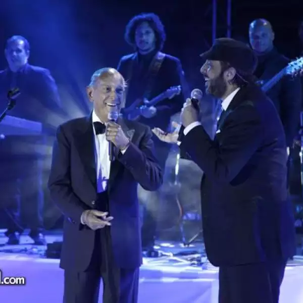 Oscar de la Renta y Juan Luis Guerra