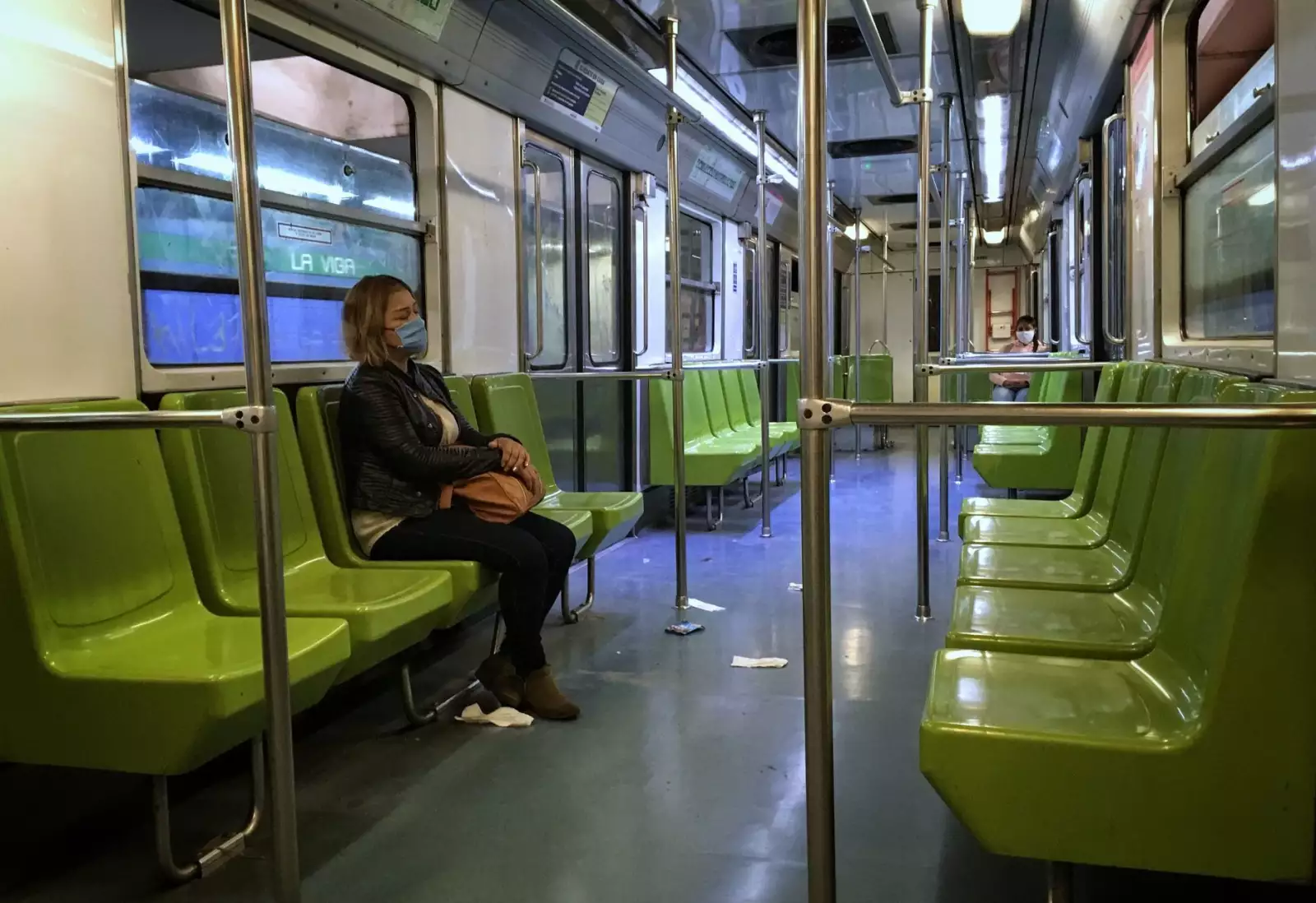 Los vagones, con menos pasajeros