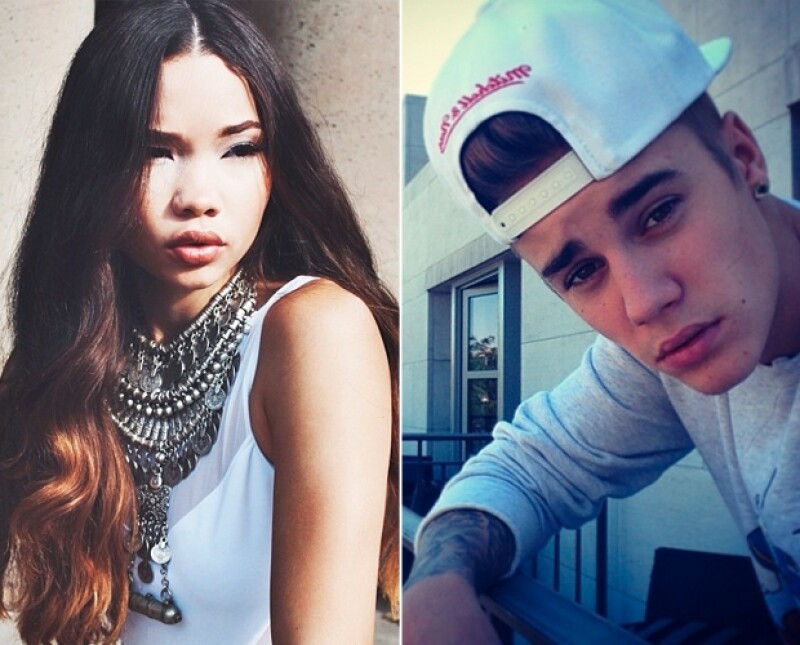 Ashley Moore es la modelo con la que Justin fue visto paseando por las calles de California en su Ferrari azul.