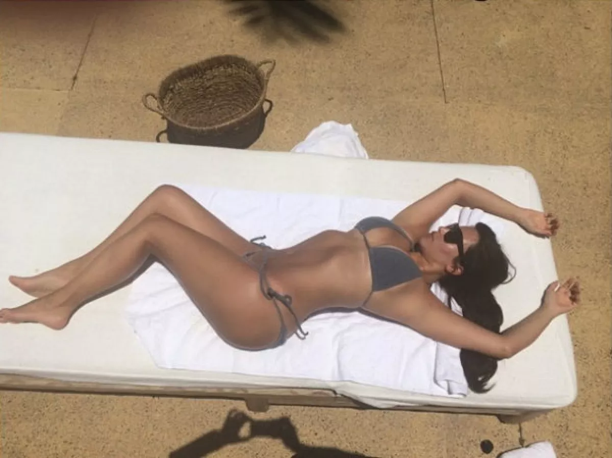 Kim lució su figura recientemente en México, pero afirma que necesita bajar algunos kilos más.