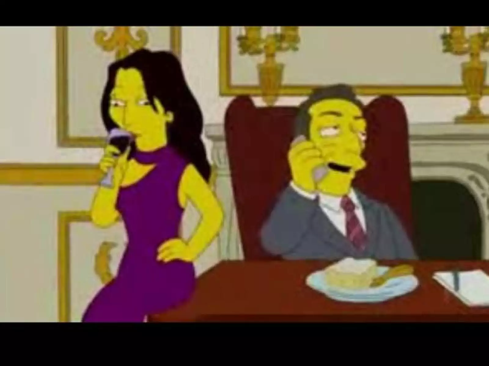 Carla Bruni y Nicolás Sarkozy.