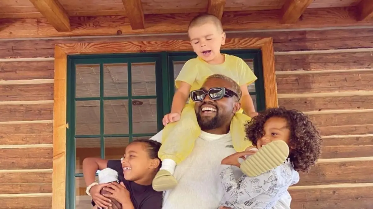 Kanye West y sus hijos