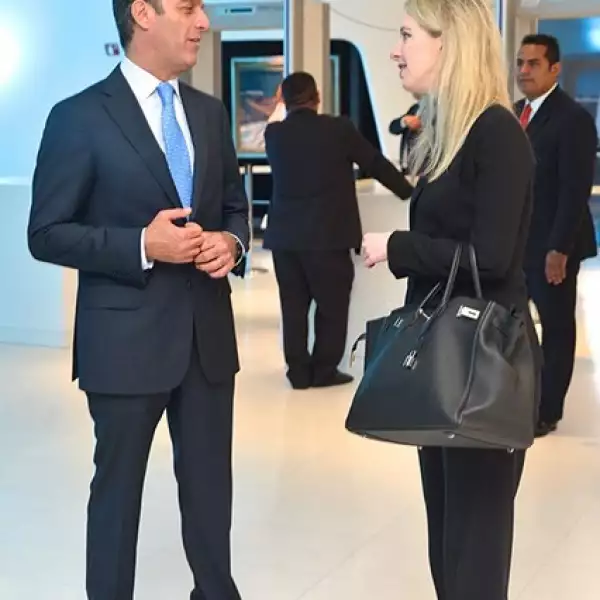 Carlos Slim Domit y Elizabeth Holmes.