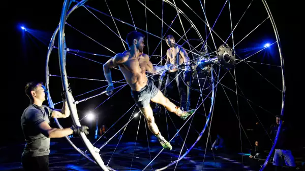 En los ensayos previos a Cirque Du Soleil Séptimo Día