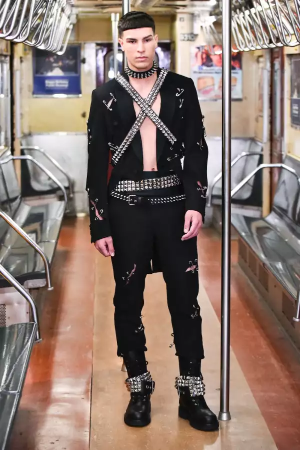 Moschino show, Runway, Pre-Fall 2020, New York Transit Museum, New York, USA - 09 Dec 2019