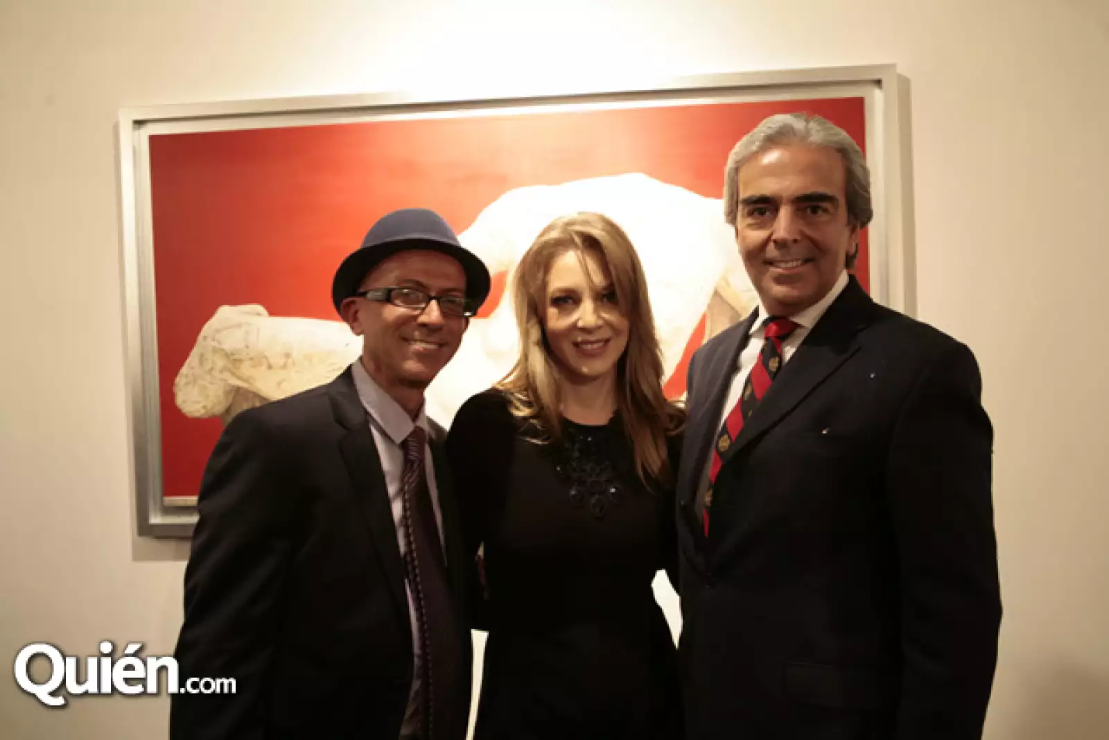 Óscar Román, Edith González y Lorenzo Lazo