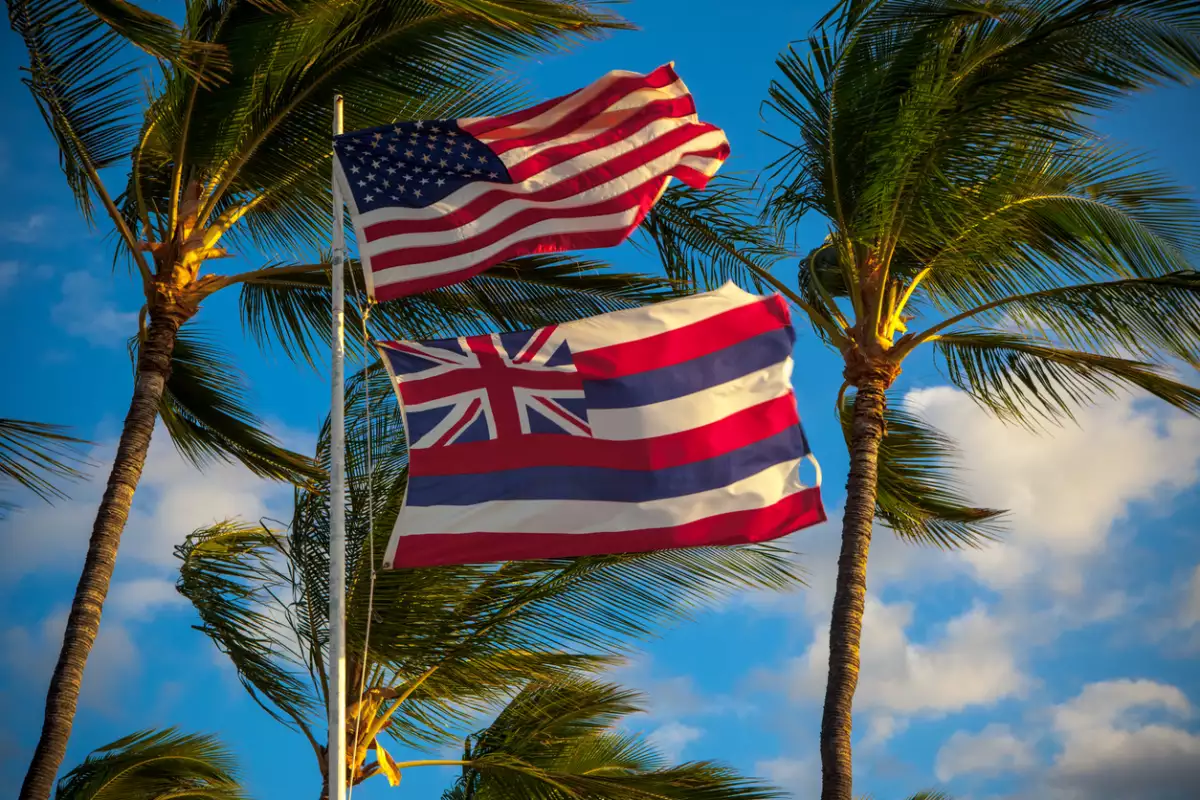 La bandera de Hawaii