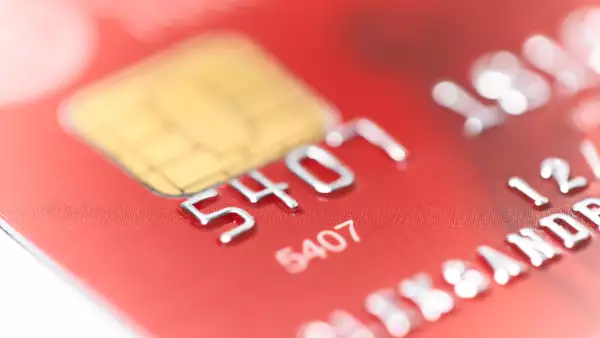 credit card with shallow DOF