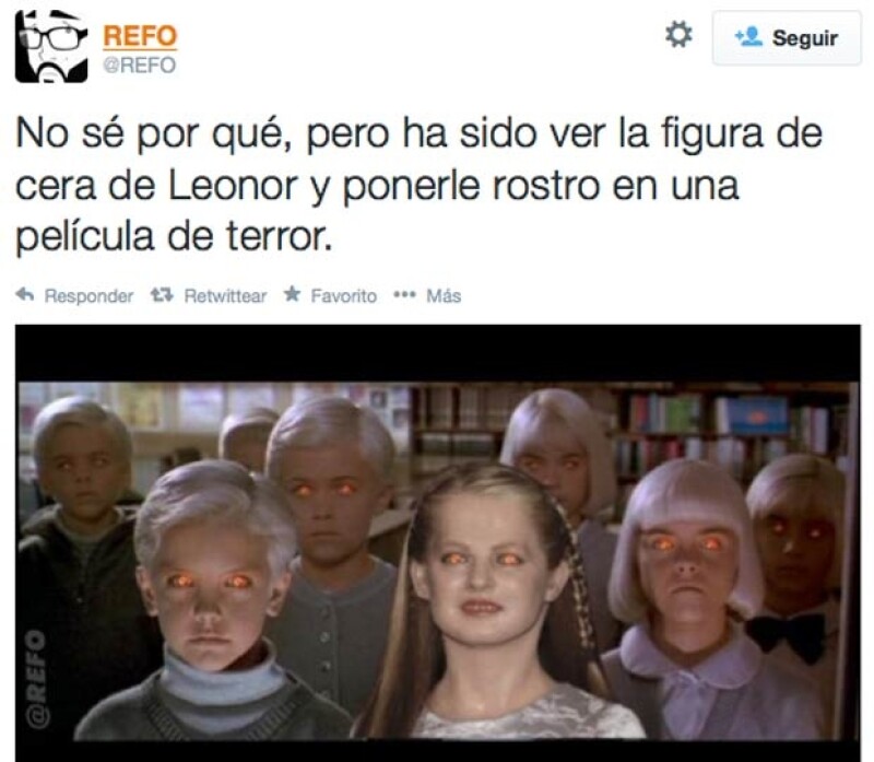 Colocaron a Leonor como una de los niños de Village of the Damned.