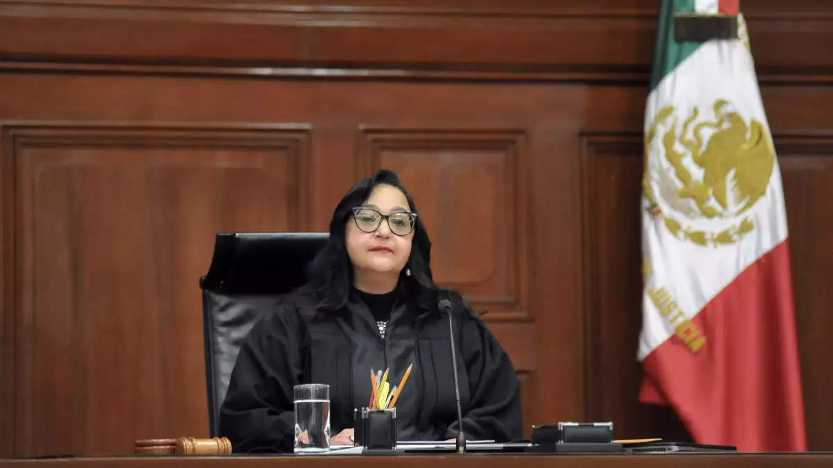 Norma Piña en sesión de la Corte