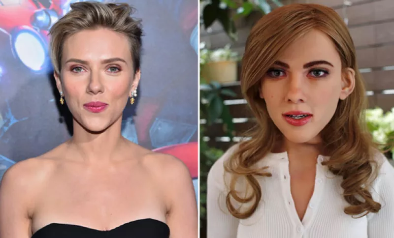 Un hombre llamado Ricky Ma admira tanto a la artista que inventó un androide idéntico a ella, e incluso la programó para que le guiñe el ojo cuando le dice que es “linda”.