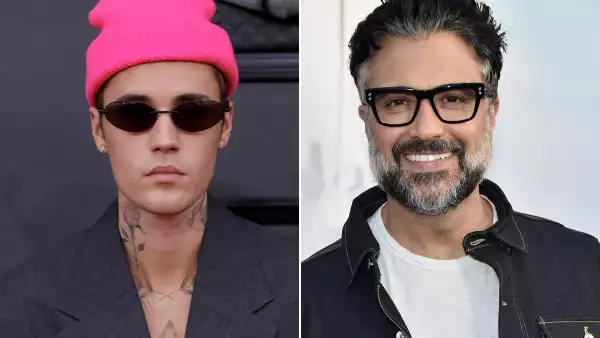 Justin Bieber, Hailey Bieber y Jaime Camil en el partido de Los Ángeles FC
