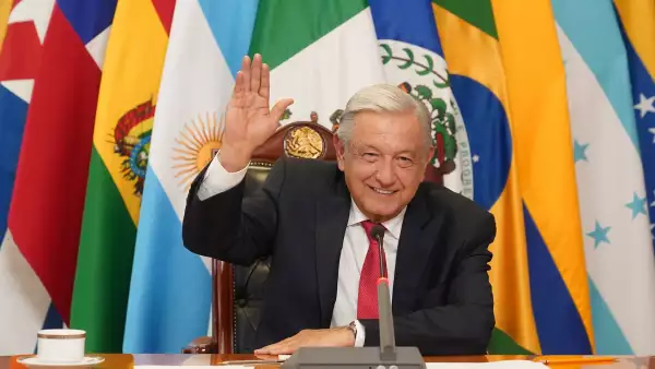Andrés Manuel López Obrador, Presidente de México, durante la VII Cumbre de la Comunidad de Estados Latinoamericanos y Caribeños (CELAC).