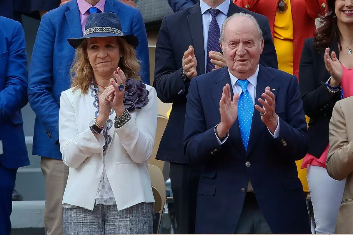 Infanta Elena y Juan Carlos de España 