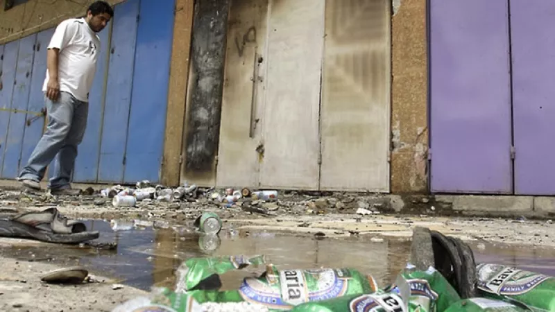 Iraq - Bagdad - licorerías - bomba