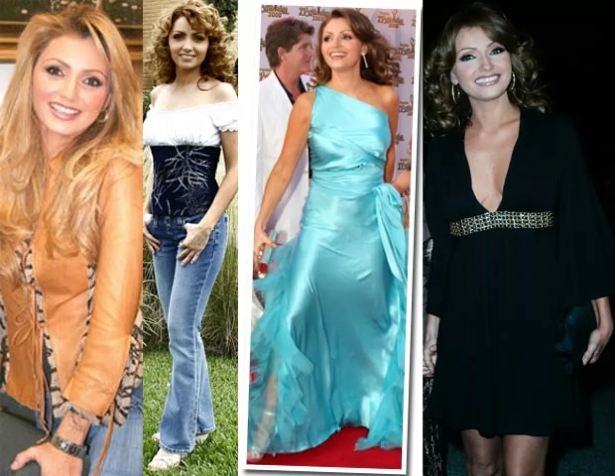 Angélica mantuvo por muchos años el pelo rubio.