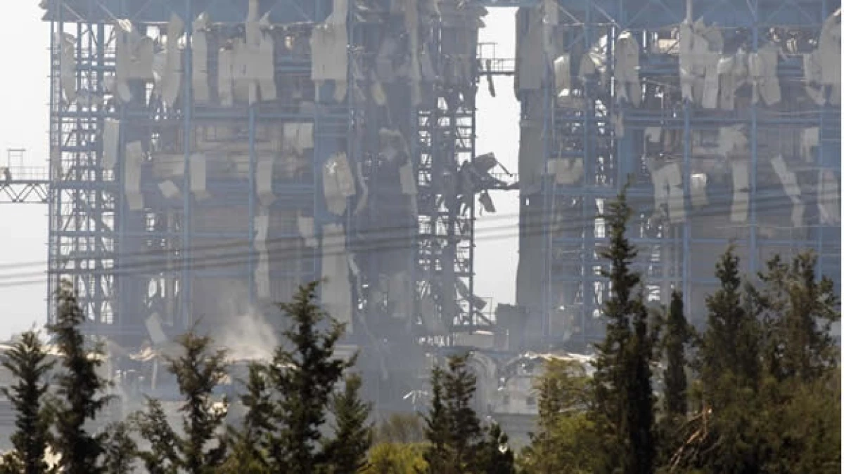 chipre explosion planta energia de Vasilikos