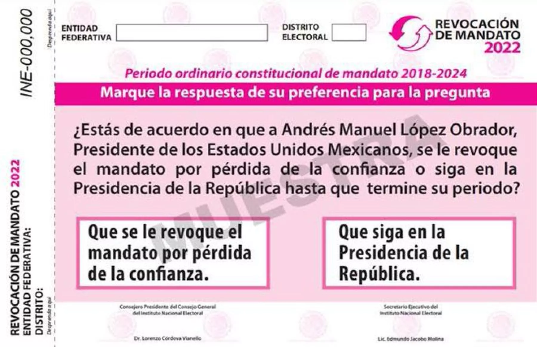 Papeleta de revocación