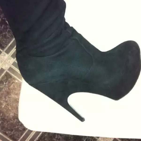 Unas botas altas para salir a cenar.