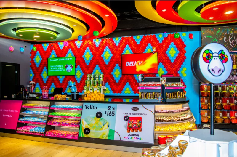 imagen de tienda de dulces de la marca Borreguito, que es parte del Grupo Cimarrón.
