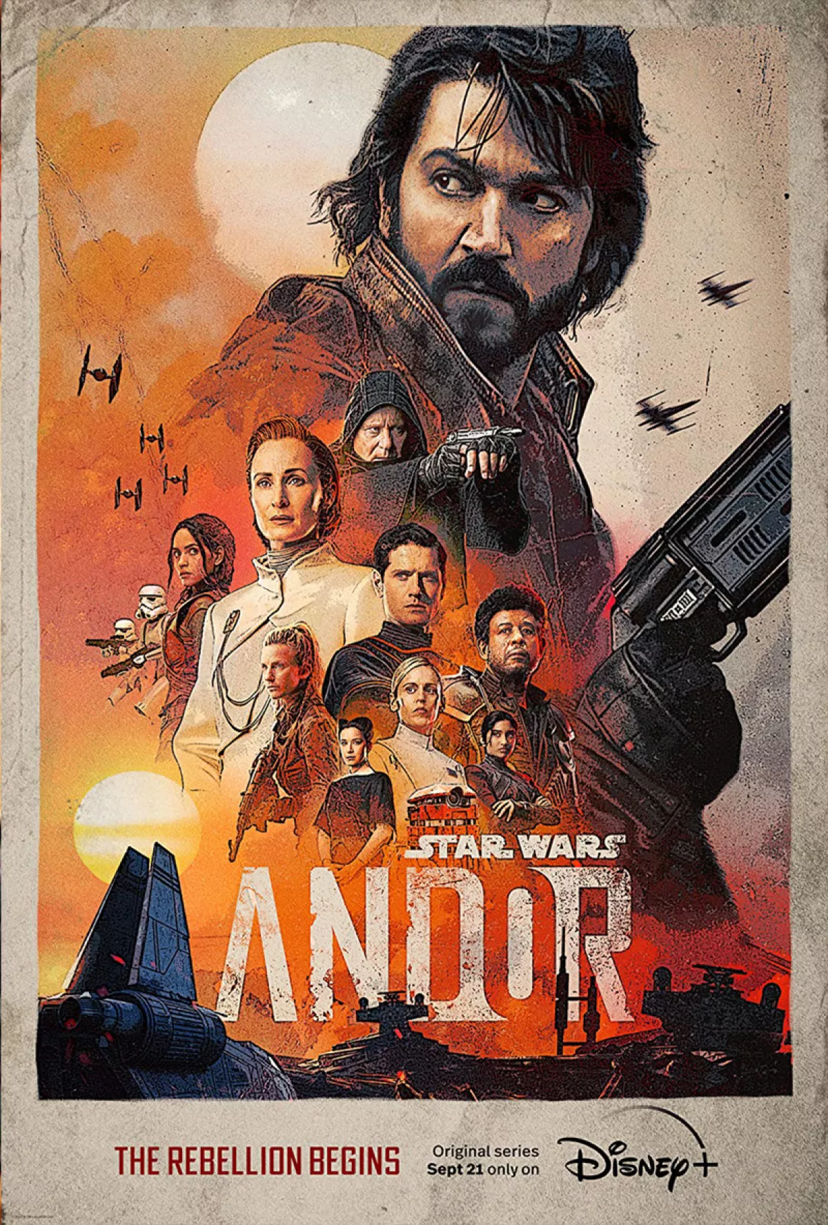 Diego Luna en el tráiler de la serie Andor de Star Wars que se estrena el 21 de septiembre por Disney plus